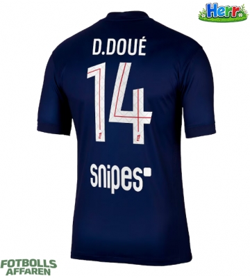 Paris Saint-Germain Desire Doue #14 Hemmatröja 2025-26 Kortärmad